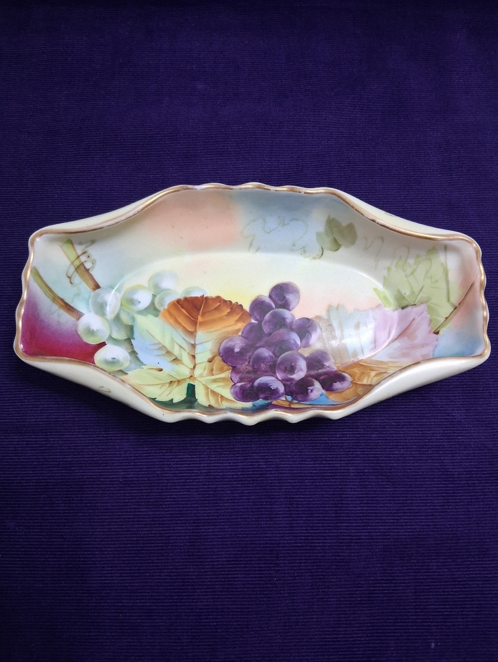 Antique Porcelain Trinket Jewelry Dish Vanity Tray Hand-painted Vienna Austria - Picture 4 of 15